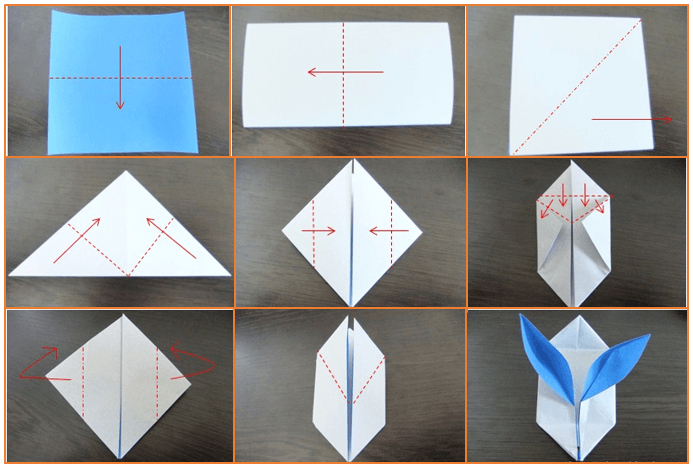 折り紙の簡単つるし雛　うさぎ作り方